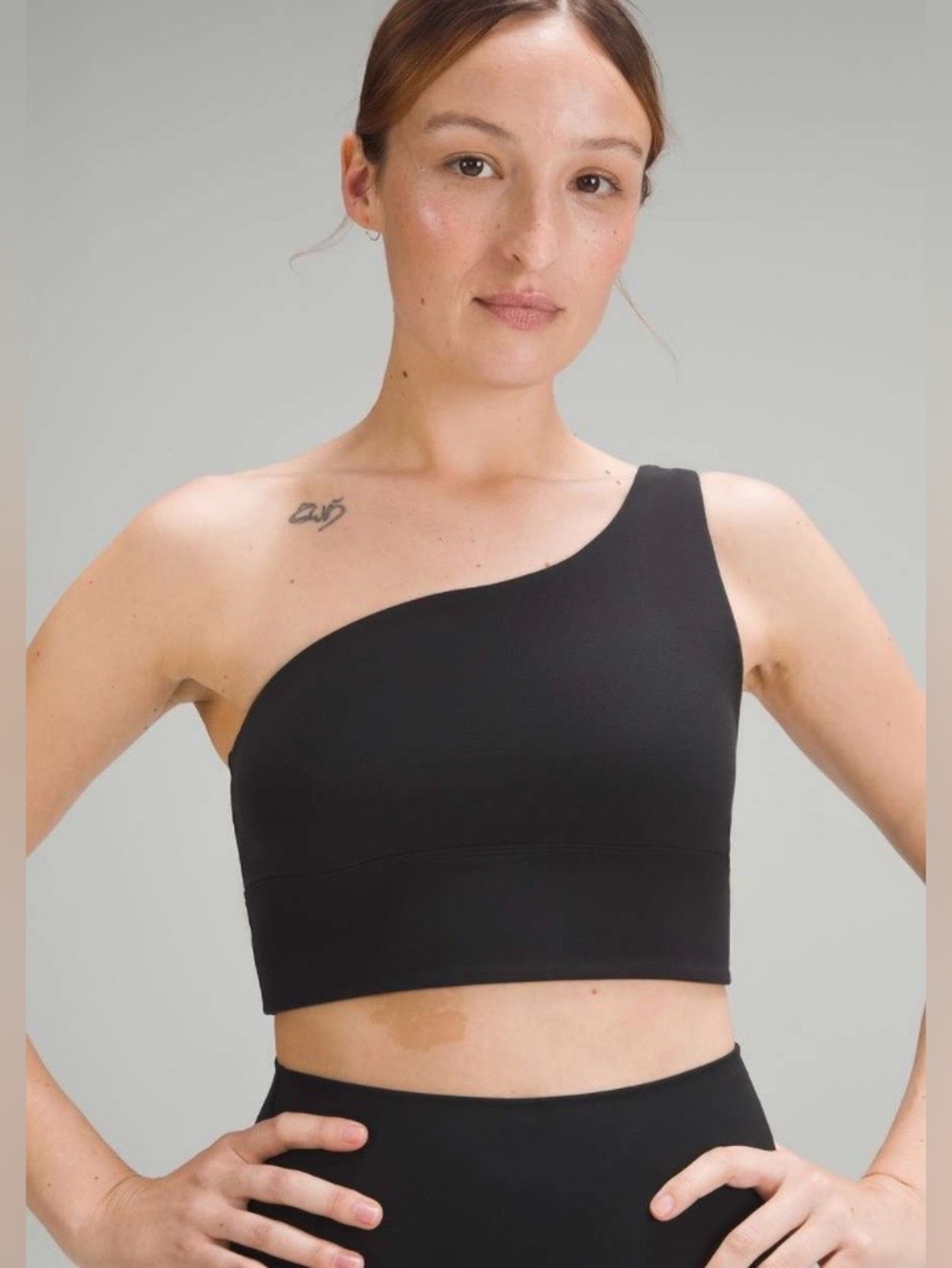 Lululemon Align Asymmetrical Light Support  A/B Cup in Black | Size 8